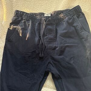 Old Navy Blue Joggers Relaxed Fit Cotton Blend